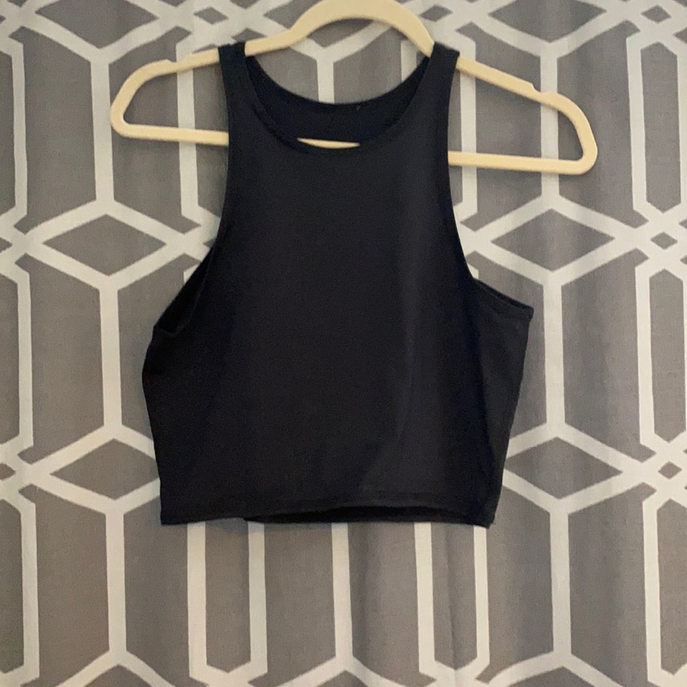 Teeki Black Crop Tank